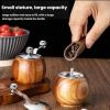 Hand-Crank Mini Ceramic Core Multi-Purpose Grinder - Natural - Double+Base