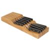 Oceanstar In-Drawer Bamboo Knife Organizer - KB1354