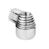 Stainless Steel 7-Piece Measuring Cups Baking Cooking Tool - Silver