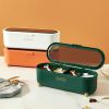 Seasoning Box Combination Set Seasoning Bottle Jar Household Kitchen Supplies Salt Msg Storage Box Sealed One-piece - DM026-green