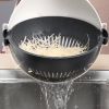9 in 1 Multifunctional Cutting and Draining Basket for Vegetables with Household Potato Shredder - Kitchen Tool - White