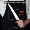 CHUSHIJI Bread Knife, Bread Knife for Homemade Bread, Razor-Sharp Serrated Bread Knife 12 Inch Well-Crafted Iridescent Seamless Ergonomically - Black