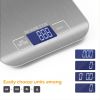 1pc 10KG/5KG Kitchen Scales Stainless Steel Weighing For Food Diet Postal Balance Measuring LCD Precision Electronic - 10KG
