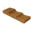 Oceanstar In-Drawer Bamboo Knife Organizer - KB1354