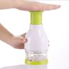 Garlic Mincer Chopper Garlic Presser Device Hand Press Onion Vegetables Chopper Kitchen Gadget Tool - green