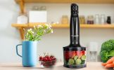iCucina 4-in-1 Variable Speed Immersion Hand Blender - Black