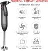 iCucina 4-in-1 Variable Speed Immersion Hand Blender - Black