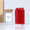 18 PCS Square Seasoning Jar Pepper Seasoning Bottle Pepper Powder Bottle 240ml Bamboo Wood Glass Seasoning Tank Square Spice Bottle - 18