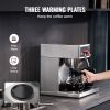 12 Cups Commercial Drip Coffee Maker, Coffee Maker Machine with 3 Glass Carafes and 3 Warmer Plates