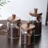 3 Pcs Glass Coffee Jars with Spoons, Candy Jars, Biscuit Jars, Storage Jars, Tea Jars, Snack Jars, Seasoning Jars, Salt Jars, Pepper Jars - 3