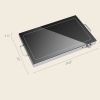 Food Warmer with Adjustable Temperature, Electric Warming Tray with Cool-Touch Handles for Parties, Buffets, Black - Black