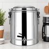 7.9 gal Stainless Steel Insulated Stock Pot Dispenser with Tap – Hot & Cold Beverage Container