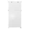 Wooden Kitchen Cabinet White Pantry Storage Microwave Cabinet with Storage Drawer - White