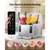 Slushie Machine, 3L/100oz x 2 Tank Slushy Machine for Home, No Ice Needed Frozen Drink Maker, Margarita Maker with Self-Cleaning