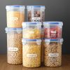 1pc Grain Storage Tank; Plastic Grain Storage Box; Airtight Tank - Combination Set (S+M+L+XL)
