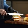 CHUSHIJI Bread Knife, Bread Knife for Homemade Bread, Razor-Sharp Serrated Bread Knife 12 Inch Well-Crafted Iridescent Seamless Ergonomically - Black