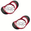 Apple Slicer Corer, Stainless Steel Upgrade 12 Sharp Apple Slicer Large, Ergonomic Plastic Handle Non-slip And Easy To Hold