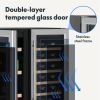 30in Beverage Wine Refrigerator Cooler-80 Can & 30 Bottle Capacity