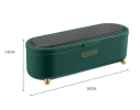 Seasoning Box Combination Set Seasoning Bottle Jar Household Kitchen Supplies Salt Msg Storage Box Sealed One-piece - DM026-green