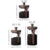 3 Pcs Glass Coffee Jars with Spoons, Candy Jars, Biscuit Jars, Storage Jars, Tea Jars, Snack Jars, Seasoning Jars, Salt Jars, Pepper Jars - 3