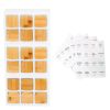 18 PCS Square Seasoning Jar Pepper Seasoning Bottle Pepper Powder Bottle 240ml Bamboo Wood Glass Seasoning Tank Square Spice Bottle - 18
