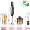 iCucina 4-in-1 Variable Speed Immersion Hand Blender - Black