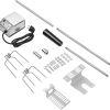 Universal BBQ Rotisserie Set - 117 cm Stainless Steel Rotisserie with Motor