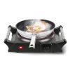 1000W Electric Single Burner Portable Heating Hot Plate Stove Countertop Rv Hotplate With 5 Temperature Stepless Adjustments Portable Handles