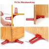 4Pcs 90 Degree Right Angle Corner Clamps Aluminum Alloy Miter Corner Clamp Woodworking Glass Frame Clamp For Picture Frame Holder Glass Holder Diy Woo