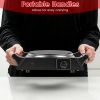 1000W Electric Single Burner Portable Heating Hot Plate Stove Countertop Rv Hotplate With 5 Temperature Stepless Adjustments Portable Handles