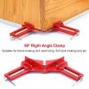 4Pcs 90 Degree Right Angle Corner Clamps Aluminum Alloy Miter Corner Clamp Woodworking Glass Frame Clamp For Picture Frame Holder Glass Holder Diy Woo