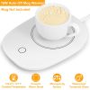 Coffee Mug Warmer Cup Warmer Auto Shut Off Coffee Tea Milk Electric Heater Pad Office Home Desk Coffee Mug Warmer Electric Beverage Warmer Mat 125.6℉/