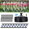 75Ft Mist Drip Irrigation System With Adjustable Misting Nozzle Quick Connect Automatic Garden Watering System For Garden Lawn Patio Flower Bed