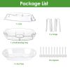 Fruit Ice Serving Tray Chilled Veggie Tray Shrimp Cocktail Serving Dish Appetizer Party Serving Platter Cold Food Buffet Server With Lid And 4 Compart